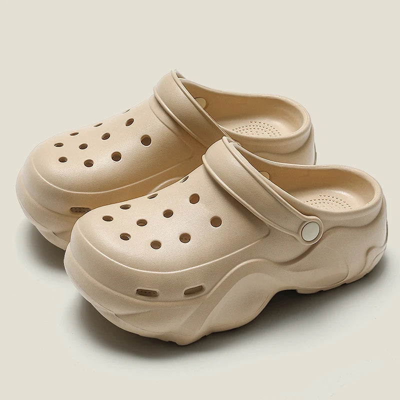 Women DIY Cute Animal button Decor Clogs Fashion Summer Spring Autumn Beach Sandals Cave Hole Female Garden Shoes Students Girls
